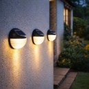 Rabalux 77203 LED napelemes kültéri fali lámpa Lermos | 0,1W integrált LED forrás | 3lm | 3000K | fekete