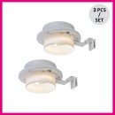 Rabalux 77205 LED napelemes kültéri fali lámpa Montoro | 0,1W integrált LED forrás | 3lm | 3000K | fehér
