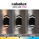Rabalux 77210 LED kültéri fali lámpa Urfa Line | 16W integrált LED forrás | 1500lm | 3000/4000/6000K | antracit