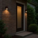 Rabalux 77211 LED kültéri fali lámpa Urfa Line | 9W integrált LED forrás | 800lm | 3000/4000/6000K | barna