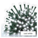 Emos D4AC05 karácsonyi fényfüzér Classic 24m 240 LED | 6W | IP44 - időzítő, hideg fehér, zöld