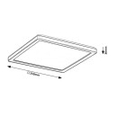 Rabalux 7775 LED kültéri mennyezeti lámpa Inverness 1x15W | 1190lm | 2700-6500K | IP44 - távirányító, szabályozható, éjszakai üzemmód, WiFi, időzítő, fekete
