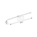 Rabalux 98078002 LED tükörmegvilágító fali lámpa Gaten | 12W integrált LED forrás | 630lm | 3000K