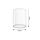 Rabalux 7819 kültéri mennyezetre szerelhető lámpa Zombor 1x35W | GU10 | IP54 - antracit