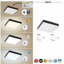 Rabalux 7899 LED kültéri mennyezeti lámpa Tartu 1x18W | 1800lm | 2800-6000K | IP44 - fekete