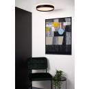 Lucide 79182/24/30 LED mennyezetre szerelhető lámpa Nuria 1x18W | 1920lm | 2700K - fekete, szabályozható