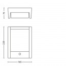 Philips 16461/93/P3 LED kültéri fali lámpa Arbour 1x6W|4000K|IP44