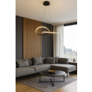 Italux PND-19221-BK LED mennyezeti függőlámpa Consa | 40W LED | 3400lm | 3000K