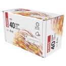 Emos D3AW01 karácsonyi nano fényfüzér 4m 40 LED | 2,4W | IP44 - meleg fehér, időzítő, réz