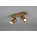 Trio 802400204 mennyezetre szerelhető spotlámpa Marley 2x35W | GU10 - sárgaréz
