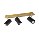 Trio 802400380 mennyezetre szerelhető spotlámpa Marley 3x35W | GU10 - arany, fekete