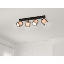 Trio 811400432 mennyezetre szerelhető lámpa Burton 4x28W | E14 - fehér, fekete