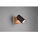 Trio 812400132 mennyezetre szerelhető vagy fali spotlámpa Marley 1x35W | GU10 - fekete