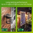 Philips 8720169361904 LED napelemes kültéri fali lámpa Geri  | 3,2W integrált LED forrás | 500lm | 2700K