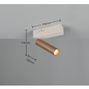 Trio T849210165 LED fali spotlámpa AMBALA | 5W integrált LED forrás | 1x500lm | 2300+3000+4000K | kapcsolóval | barna