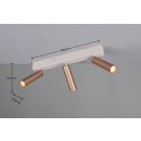 Trio T849210365 LED mennyezeti spotlámpa AMBALA  | 5W integrált LED forrás | 3x500lm | 2300+3000+4000K | barna