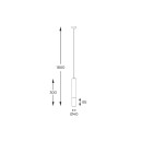 Zuma Line 003064-024517 mennyezeti függőlámpa MADERA G9