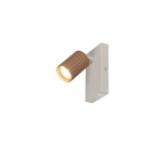 Trio T867770165 fali spotlámpa SOKA  | 10W GU10 | kapcsolóval | barna