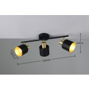 Trio T868800380 mennyezeti spotlámpa EVA | 10W E14 | fekete | aranyszínű