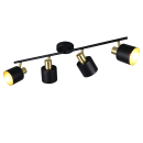 Trio T868800480 mennyezeti spotlámpa EVA | 10W E14 | fekete | aranyszínű