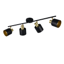 Trio T868800480 mennyezeti spotlámpa EVA | 10W E14 | fekete | aranyszínű