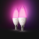 Philips Hue 8718699726331 2x LED izzó 1x5,3W | E14 | 470 lm | 2200 - 6500K - RGB, Bluetooth, White and Color Ambiance