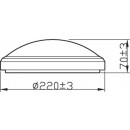Philips Doris CL257 LED fürdőszobai mennyezeti lámpa 1x6W | 640lm | 4000K | IP44 - EyeComfort védelem, króm