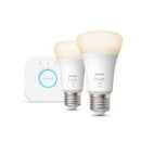 Philips Hue 8719514289116 LED izzókészlet Starter Kit + Hue Bridge 2x9,5W | E27 | 1100lm | 2700K - szabályozható, Bluetooth, White