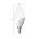 Philips Hue 8719514320628 LED izzókészlet 2x5,5W | E14 | 470lm | 2700K - 2 db-os készlet, Bluetooth,  White