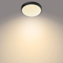 Philips 8719514326606 LED mennyezeti lámpa Doris 1x17W | 1500lm | 2700K | IP44 - fekete