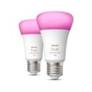 Philips Hue 8719514328365 LED izzó 1x6,5W | E27 | 800lm | 2000-6500K | RGB - 2 db-os készlet, Bluetooth, szabályozható, White and Color Ambiance