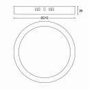 Philips 8719514328679 LED mennyezeti lámpa Magneos Slim 1x12W | 1200lm | 2700K - EyeComfort, fehér