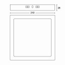 Philips 8719514328860 LED mennyezeti lámpa Magneos Slim 1x12W | 1350lm | 4000K - EyeComfort, fehér