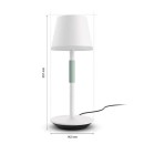 Philips Hue 8719514404571 LED kültéri asztali lámpa Go | 6,2W integrált LED forrás | 530lm | 2000-6500 RGBK