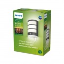 Philips 8719514417656 LED kültéri fali lámpa mozgásérzékelővel Python 1x6W | 500lm | 4000K | IP44 - antracit