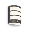 Philips 8719514417632 LED kültéri fali lámpa mozgásérzékelővel Python 1x6W | 450lm | 2700K | IP44 - antracit