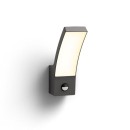 Philips 8719514417717 LED kültéri fali lámpa mozgásérzékelővel Splay 1x12W | 1100lm | 2700K | IP44 - antracit