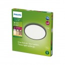 Philips 8719514417977 LED kültéri mennyezeti lámpa SuperSlim 1x15W | 1300lm | 2700K | IP54 - SceneSwitch, fekete