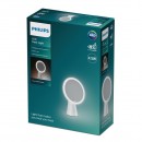 Philips 8719514420472 LED asztali érintőképernyős kozmetikai lámpa tükörrel Tükör 1x4,5W | 60lm | 3000-5000K - USB, szabályozható, fehér