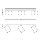 Philips 8719514435254 mennyezetre szerelhető spotlámpa Kosipo 3x5,5W | GU10 - állítható, fehér