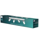 Philips 8719514435278 mennyezetre szerelhető spotlámpa Kosipo 4x5,5W | GU10 - állítható, fehér