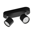 Philips 8719514435391 LED mennyezetre szerelhető spotlámpa Star 2x4,5W | 1000lm | 2700K - szabályozható, állítható, fekete