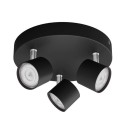 Philips 8719514435414 LED mennyezetre szerelhető lámpa Star 3x4,5W | 1500lm | 2700K - szabályozható, állítható, fekete