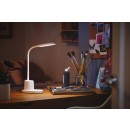 Philips 8719514443792 LED asztali érintőlámpa Rock 1x7W | 200lm | 3000-5700K - USB, szabályozható, mobiltelefon állvánnyal, fehér
