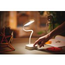Philips 8719514443815 LED asztali érintőlámpa Rock 1x5W | 90lm | 5000K - USB, szabályozható, fehér