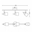 Philips 8719514465336 mennyezetre szerelhető spotlámpa Meranti 3x35W | GU10 - fehér