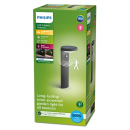 Philips 8719514476936 LED kerti napelemes oszloplámpa mozgásérzékelővel Tyla 1x1,2W | 255lm | 3000K | IP44 - antracit
