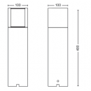 Philips 8719514477193 kerti oszloplámpa GardenLink 1x6W | 660lm | 4000K | IP44 - fekete