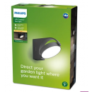Philips 8719514477254 LED kültéri fali lámpa Mimosa 1x7W | 630lm | 2700K | IP44 - antracit