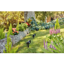 Philips 8719514477353 kerti fali lámpa GardenLink 3x24W | 1800lm | 2700K | IP44 - 3 db-os készlet, leszúrható, fekete